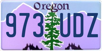 OR license plate 973UDZ