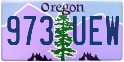 OR license plate 973UEW