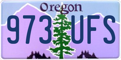 OR license plate 973UFS