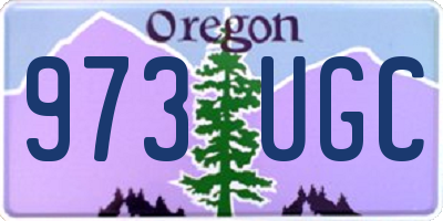 OR license plate 973UGC
