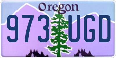 OR license plate 973UGD