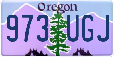 OR license plate 973UGJ