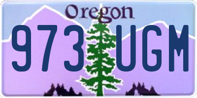 OR license plate 973UGM
