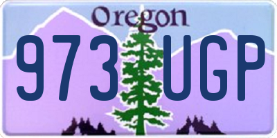 OR license plate 973UGP