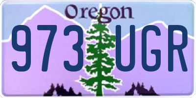 OR license plate 973UGR