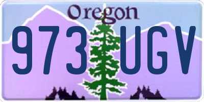 OR license plate 973UGV