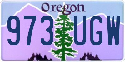 OR license plate 973UGW