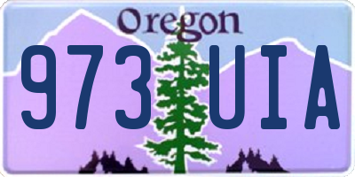 OR license plate 973UIA
