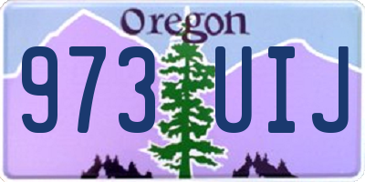 OR license plate 973UIJ