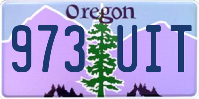 OR license plate 973UIT