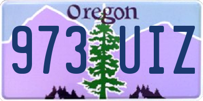 OR license plate 973UIZ