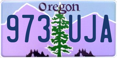 OR license plate 973UJA