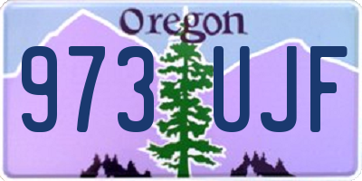 OR license plate 973UJF