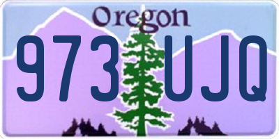 OR license plate 973UJQ