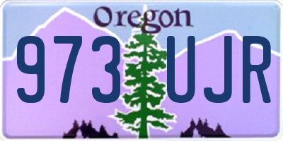 OR license plate 973UJR