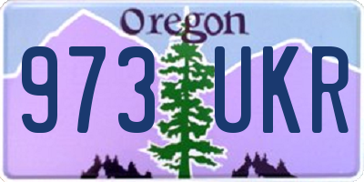 OR license plate 973UKR