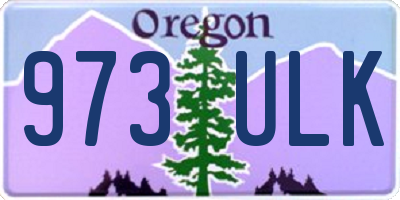 OR license plate 973ULK