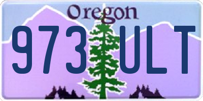 OR license plate 973ULT