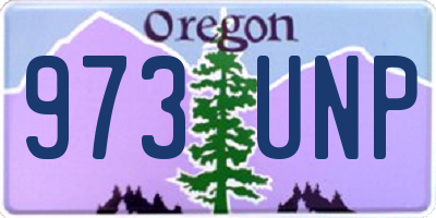 OR license plate 973UNP