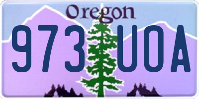 OR license plate 973UOA