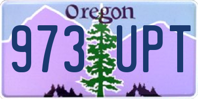 OR license plate 973UPT