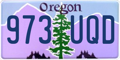OR license plate 973UQD