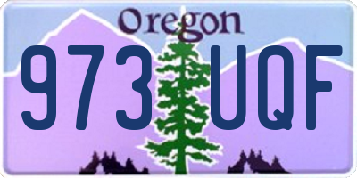 OR license plate 973UQF