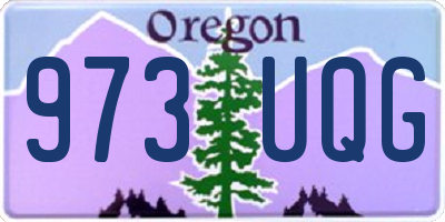 OR license plate 973UQG