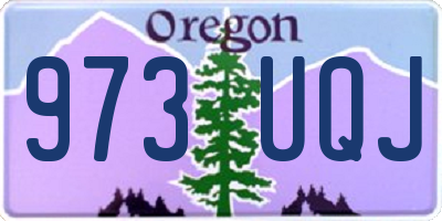 OR license plate 973UQJ