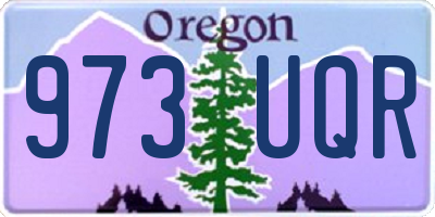 OR license plate 973UQR