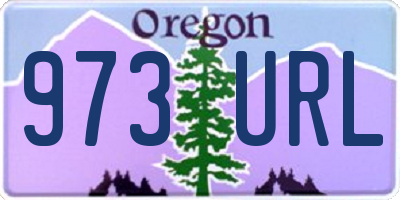 OR license plate 973URL