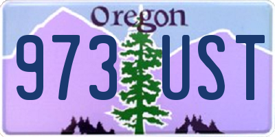 OR license plate 973UST