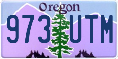OR license plate 973UTM