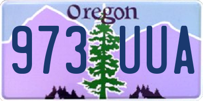 OR license plate 973UUA