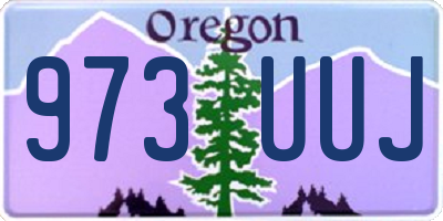OR license plate 973UUJ