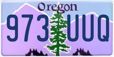 OR license plate 973UUQ