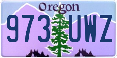 OR license plate 973UWZ