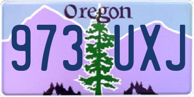 OR license plate 973UXJ