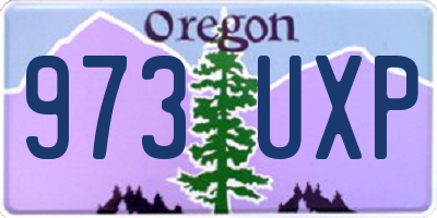 OR license plate 973UXP