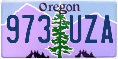 OR license plate 973UZA
