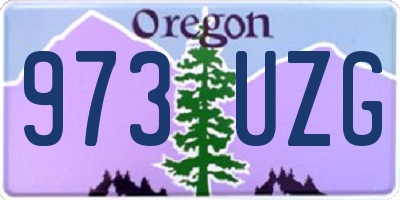 OR license plate 973UZG