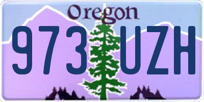 OR license plate 973UZH
