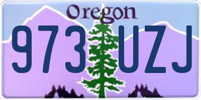 OR license plate 973UZJ