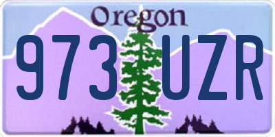 OR license plate 973UZR