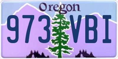 OR license plate 973VBI