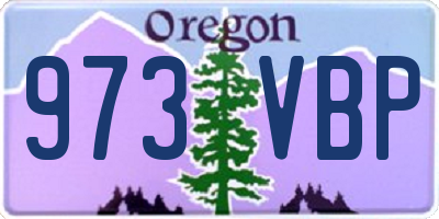 OR license plate 973VBP