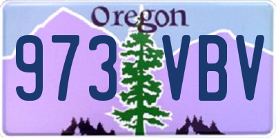 OR license plate 973VBV