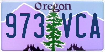 OR license plate 973VCA