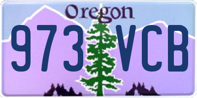 OR license plate 973VCB
