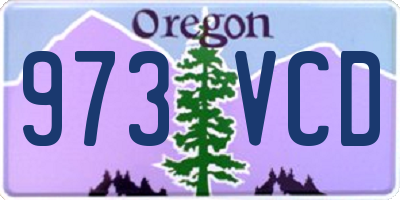 OR license plate 973VCD